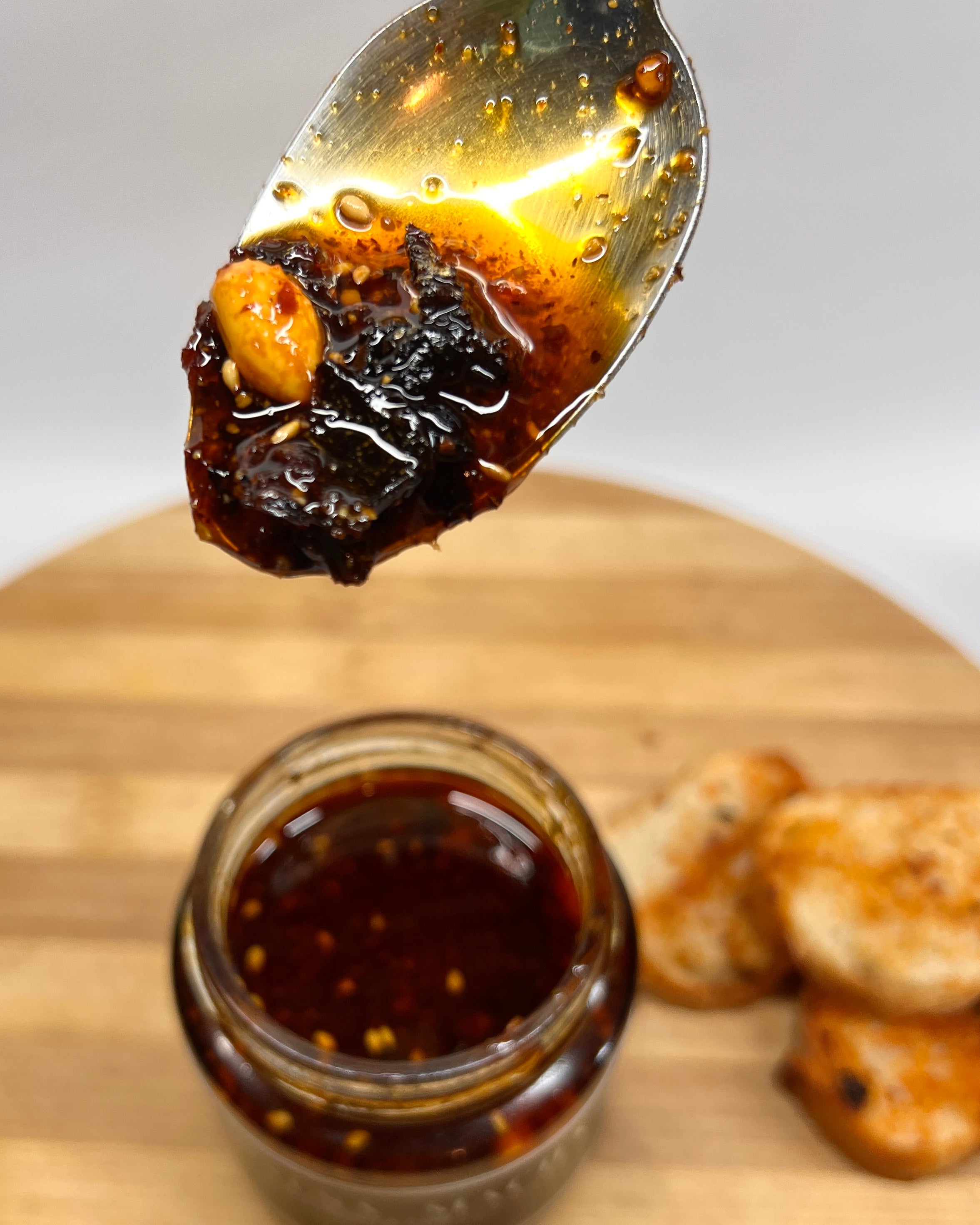 Salsa Macha de Arandano con Chile morita